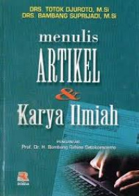 Image of Menulis Artikel & Karya Ilmiah